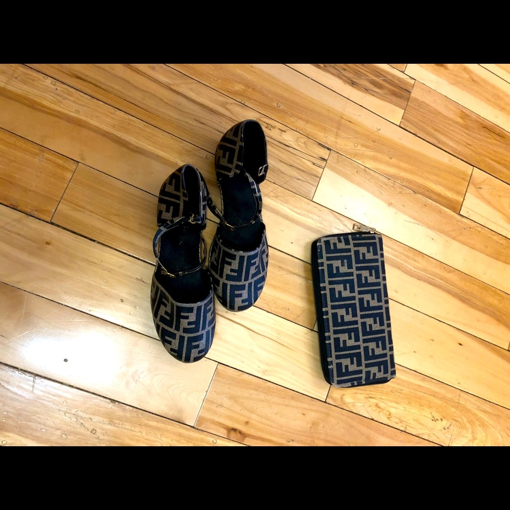 Wallet and shoes together